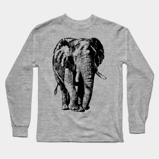 Big African Bull Elephant | African Wildlife Long Sleeve T-Shirt